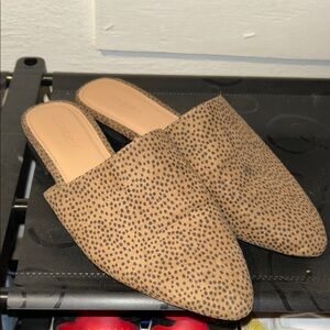 Old Navy Spotted Brown Mules